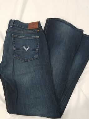 Lucky Brand Women's Flare Jeans in Dark Blue Denim